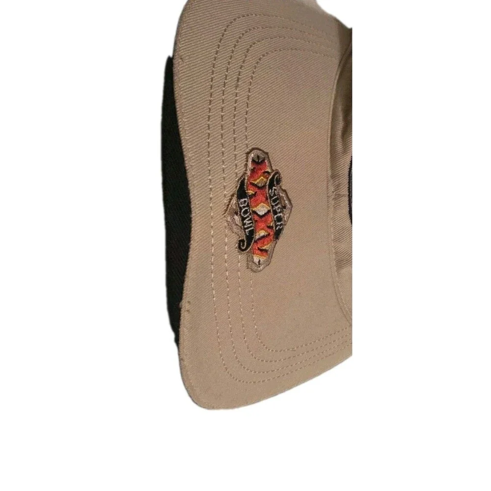 Vintage Baltimore Ravens Super Bowl XXXV 35 Champions Hat Cap Tan Navy Y2K NFL
